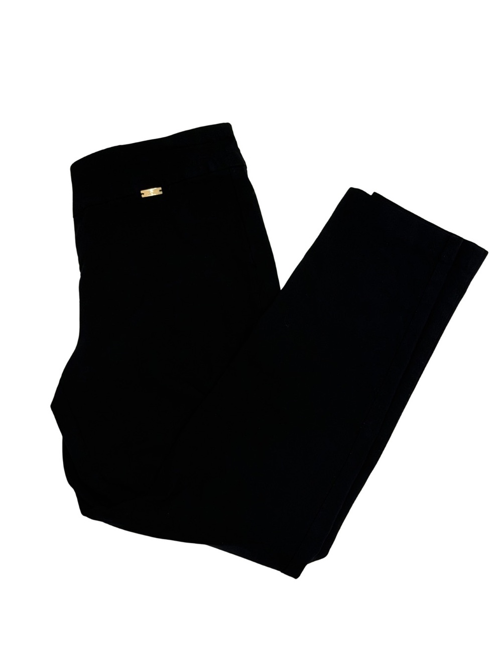 INC International Concepts Black Dress Pants with Gold Accent | Size 12